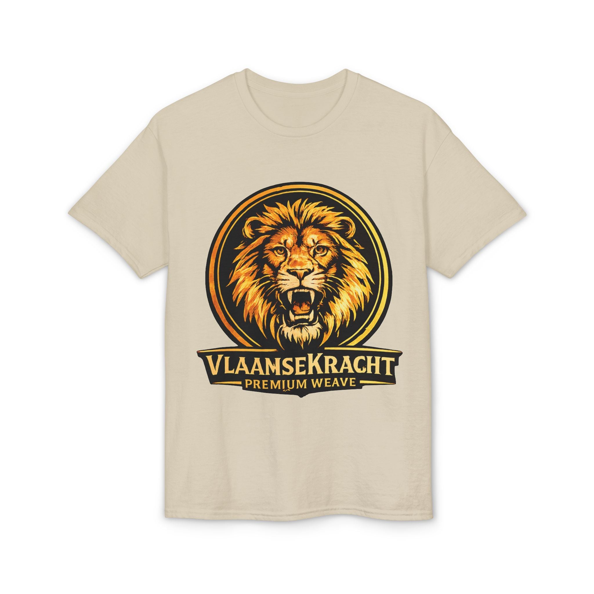 Lion Crest T-Shirt — VlaamseKracht Premium Weave Graphic Tee