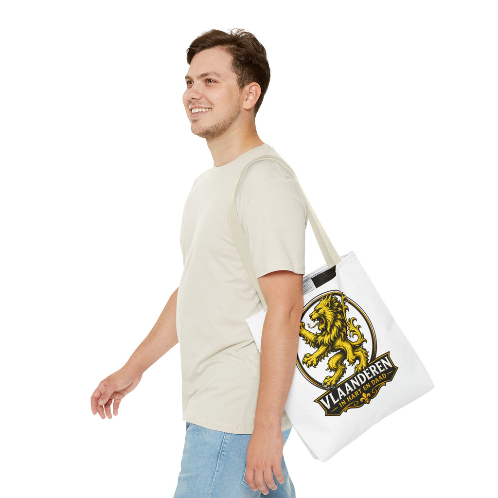Premium Vlaamse Leeuw Tote Bag (AOP) | VlaamseKracht®