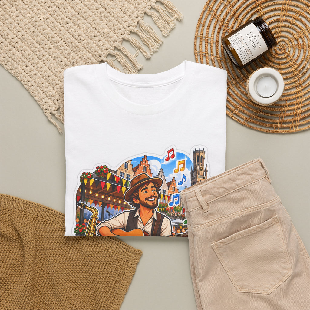 MUZIEK VERBINDT! Unisex T-shirt | De Muzikant | VlaamseKracht®