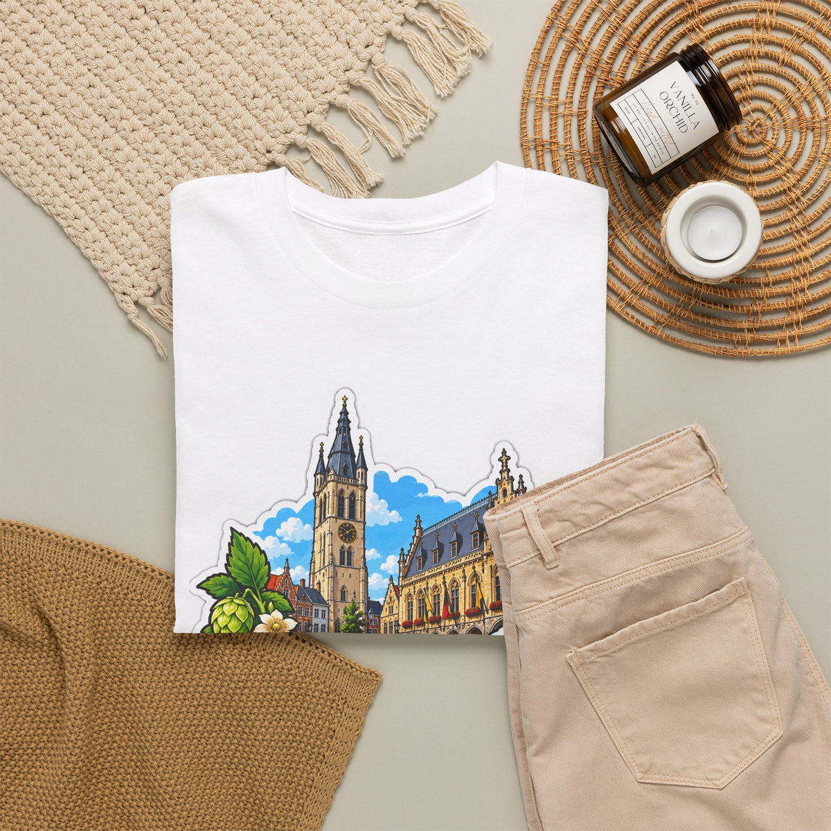 POPERINGE Unisex T-shirt | Vlaamse Stad | VlaamseKracht®