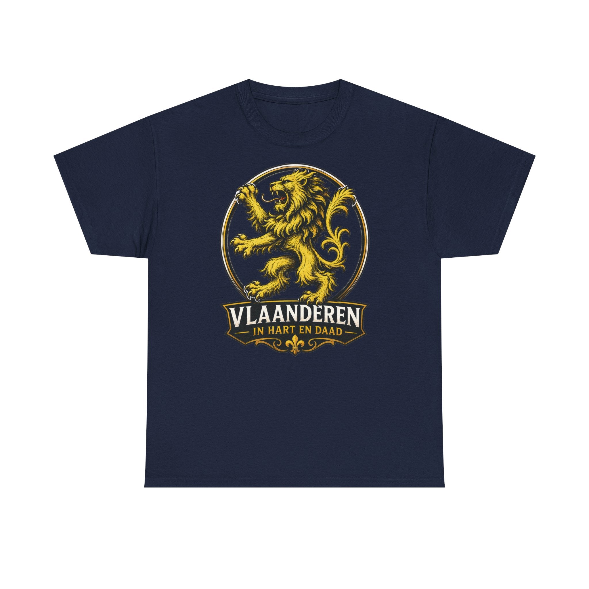 Premium Vlaamse Leeuw Vlaanderen Color Edition T-Shirt | In Hart en Daad | Unisex  | VlaamseKracht®