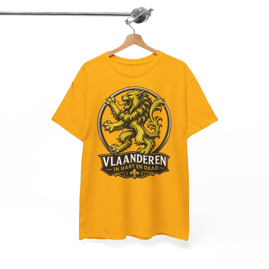 Premium Vlaamse Leeuw Vlaanderen Color Edition T-Shirt | In Hart en Daad | Unisex  | VlaamseKracht®