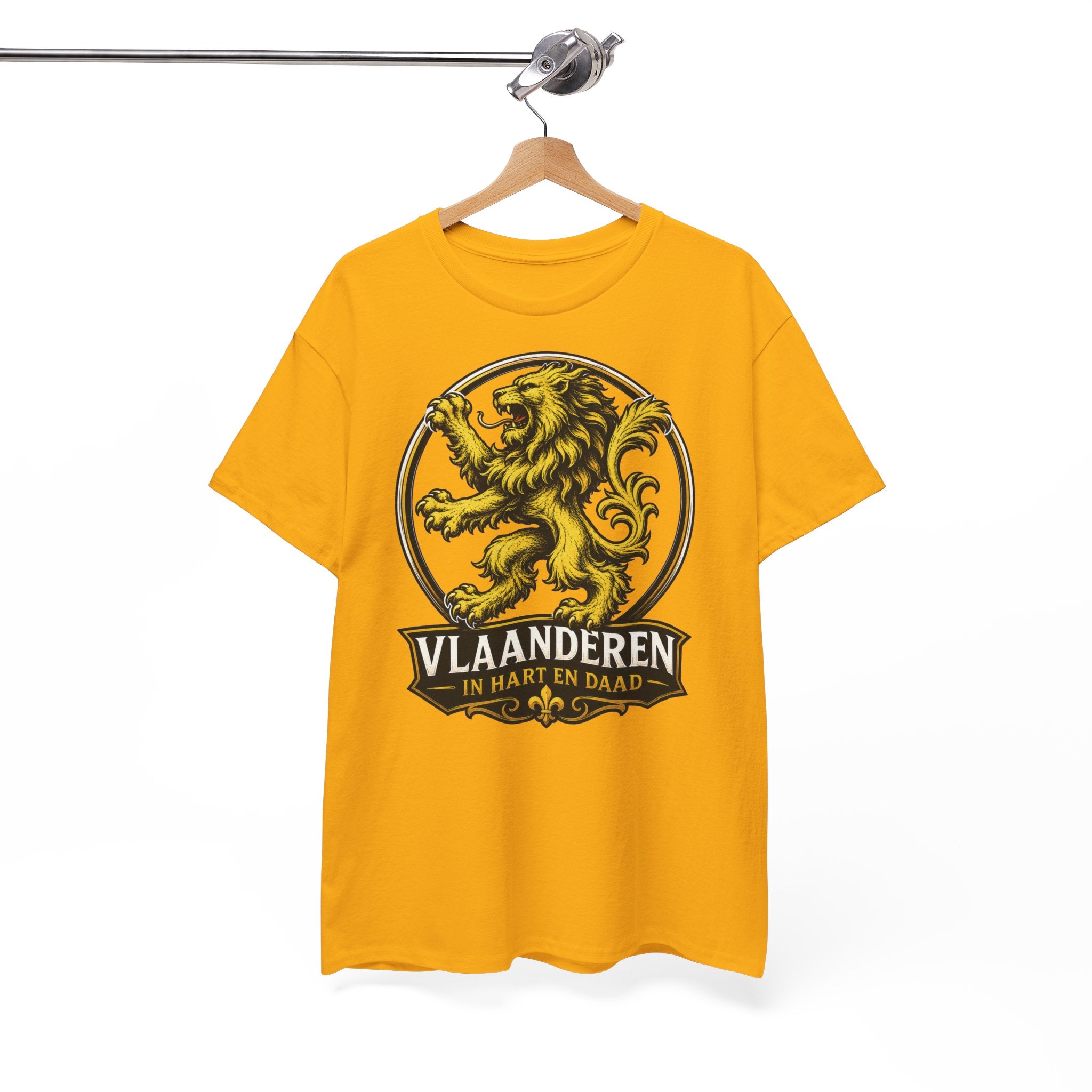 Premium Vlaamse Leeuw Vlaanderen Color Edition T-Shirt | In Hart en Daad | Unisex  | VlaamseKracht®