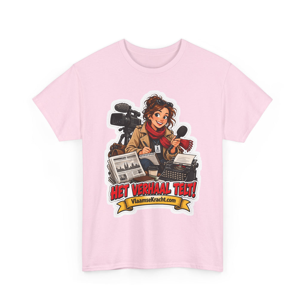 HET VERHAAL TELT! Unisex T-shirt | De Journalist | VlaamseKracht®