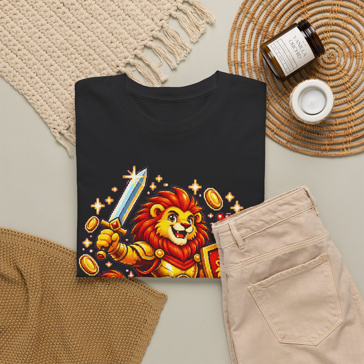 KLAAR VOOR DE STRIJD! Unisex T-shirt | Pixel Art | VlaamseKracht®