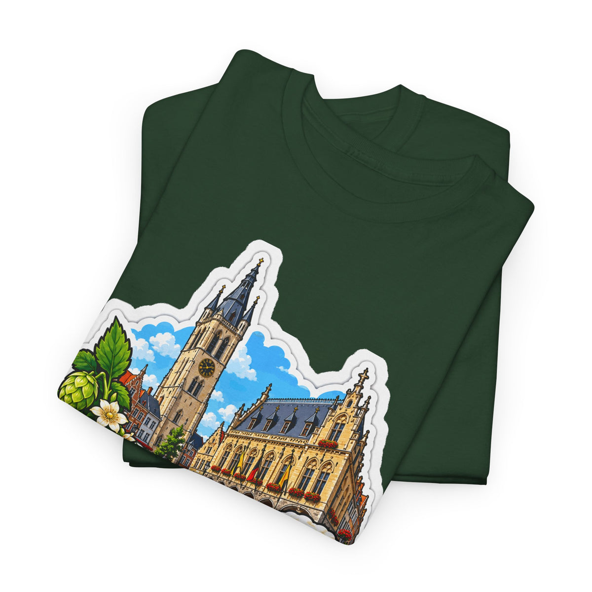 POPERINGE Unisex T-shirt | Vlaamse Stad | VlaamseKracht®