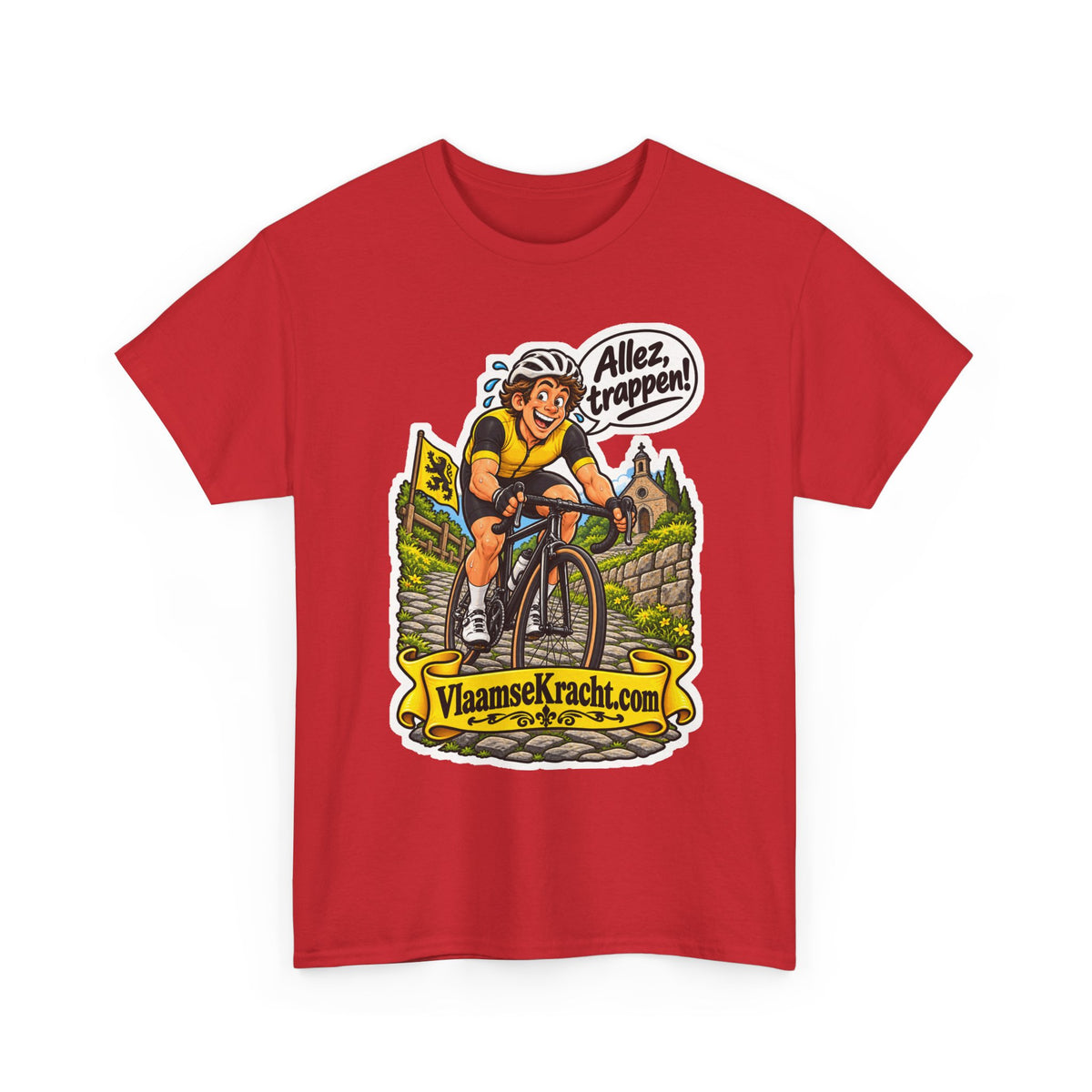 ALLEZ, TRAPPEN! Unisex T-shirt | De Wielrenner | VlaamseKracht®