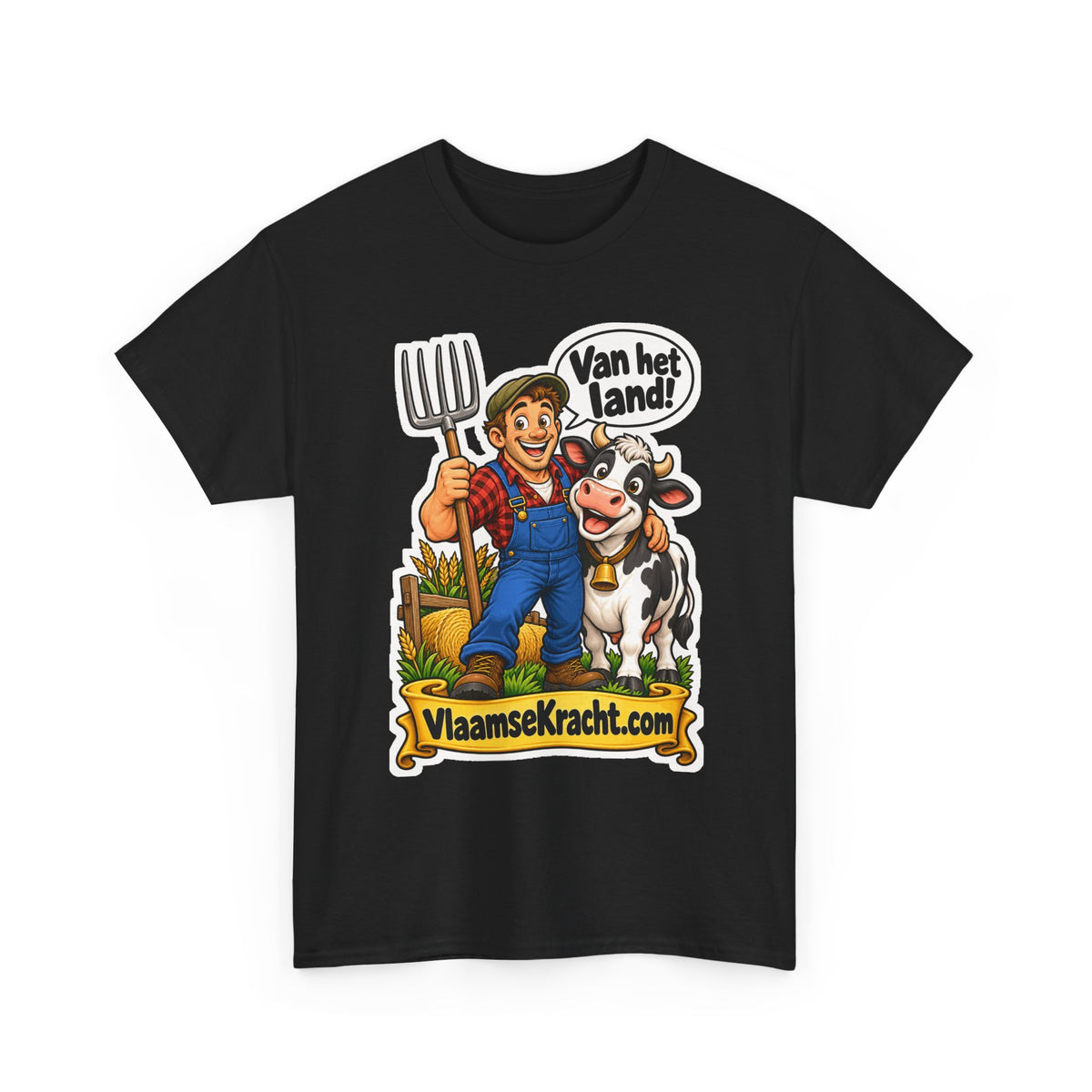VAN HET LAND! Unisex T-shirt | De Landbouwer | VlaamseKracht®