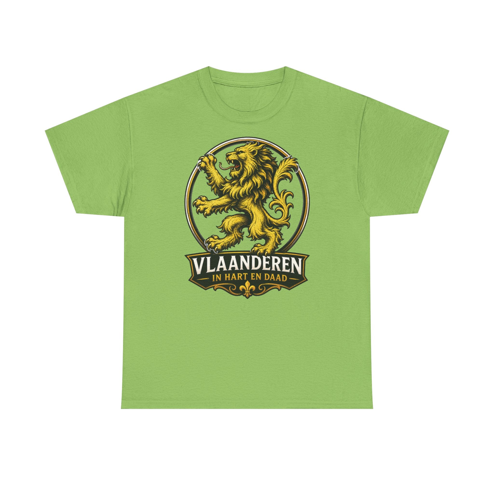 Premium Vlaamse Leeuw Vlaanderen Color Edition T-Shirt | In Hart en Daad | Unisex  | VlaamseKracht®