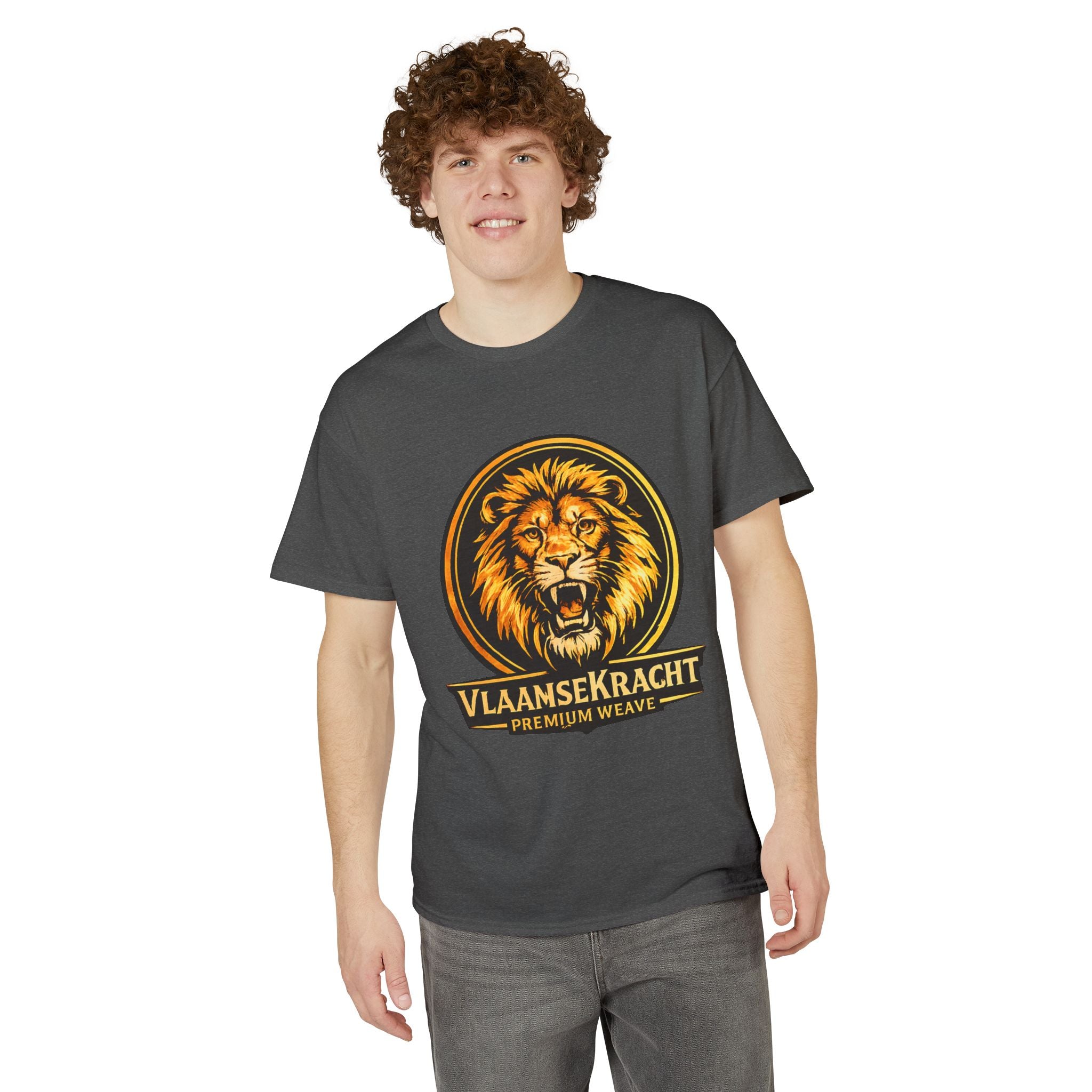 VlaamseKracht Roaring Lion Graphic T-Shirt — Premium Belgian Pride Tee