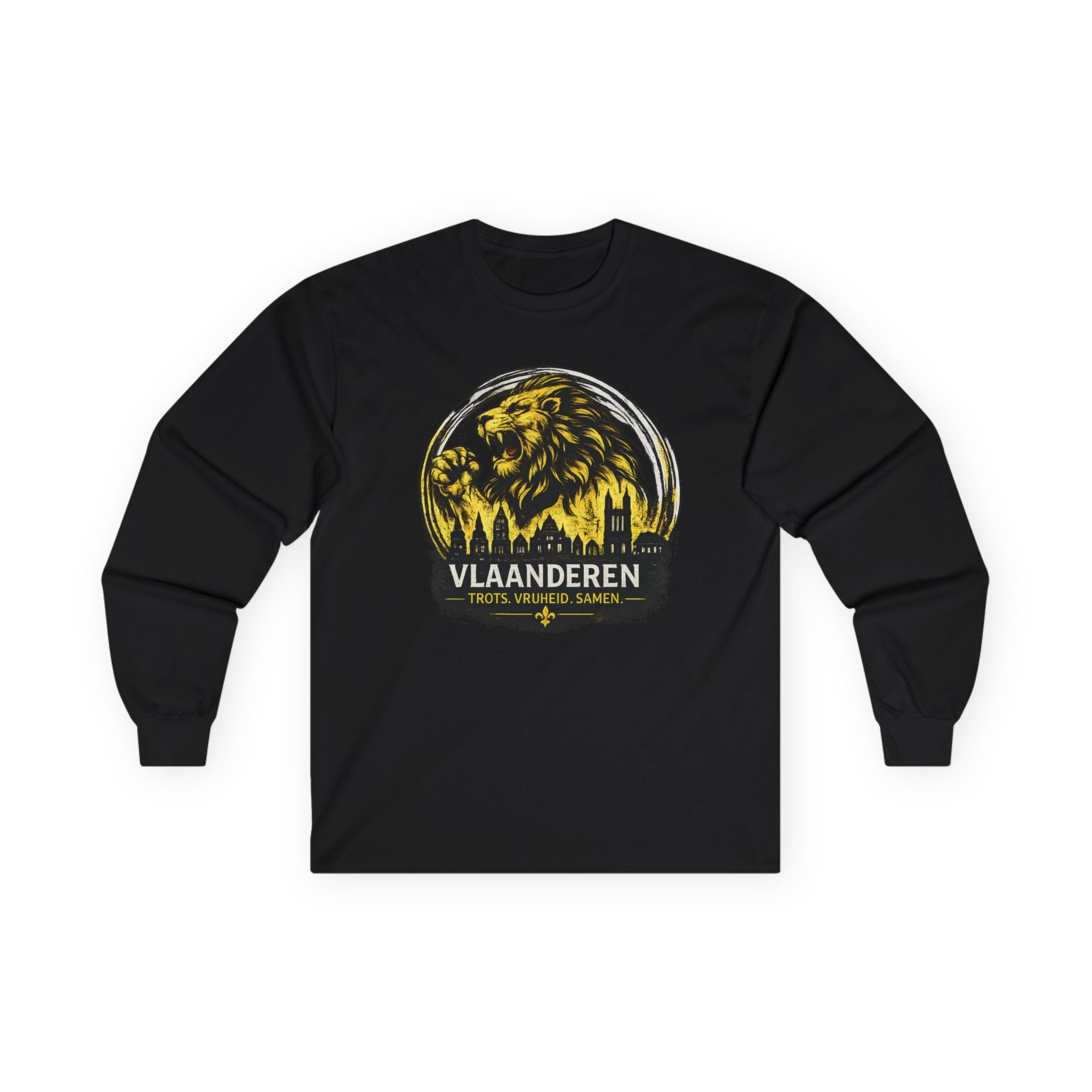 Vlaanderen Lion Crest Long Sleeve Tee
