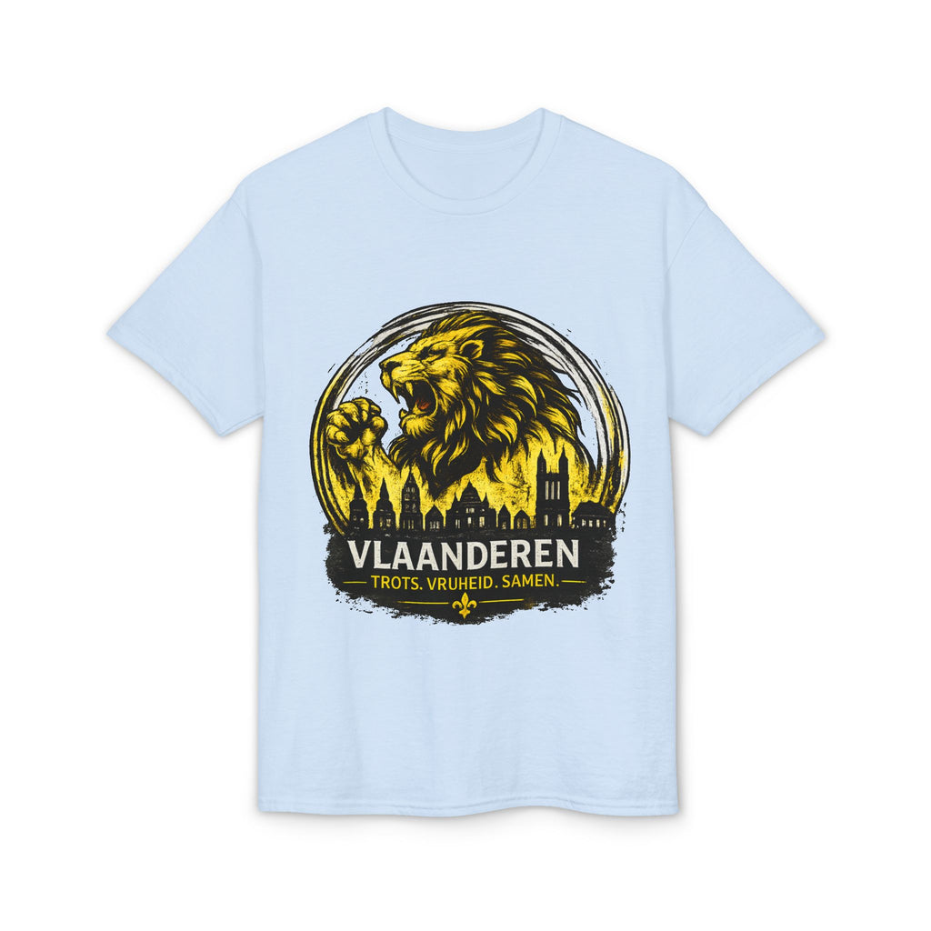 Premium Vlaamse Leeuw Vlaanderen Color Edition T-Shirt | In Hart en Daad | Unisex  | VlaamseKracht®