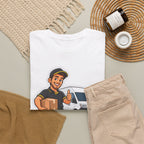 PAKJE ONDERWEG! Unisex T-shirt | De Pakjesbezorger | VlaamseKracht®