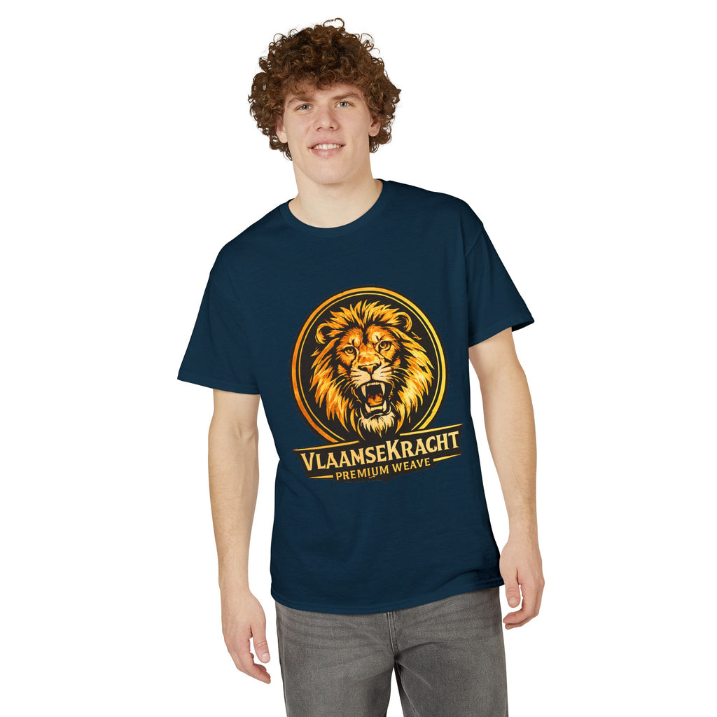 VlaamseKracht Roaring Lion Graphic T-Shirt — Premium Belgian Pride Tee