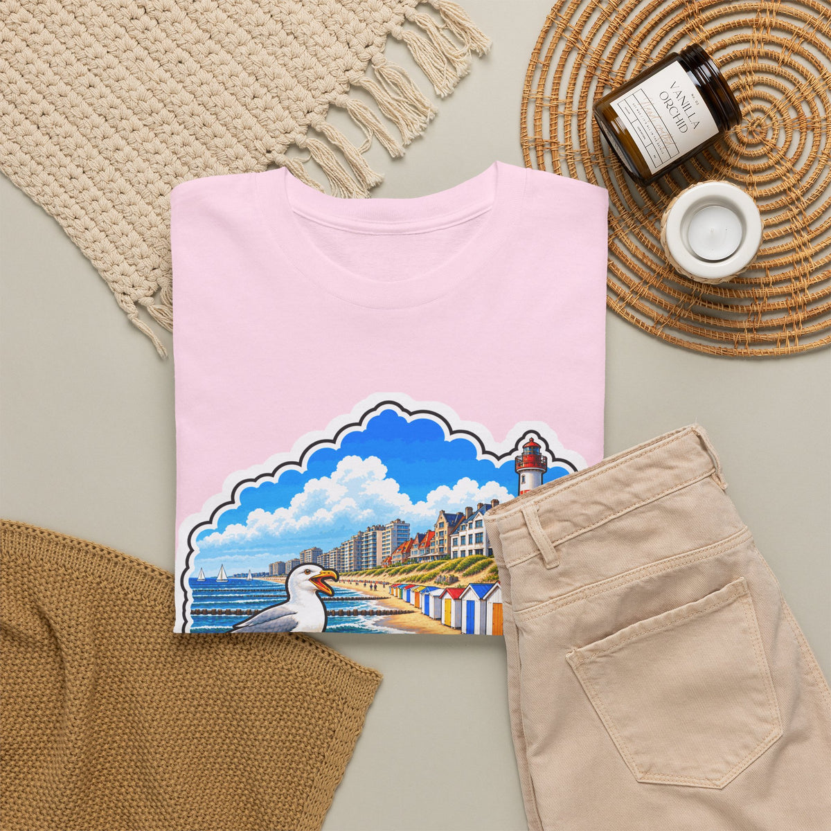 KNOKKE-HEIST Unisex T-shirt | Vlaamse Stad | VlaamseKracht®