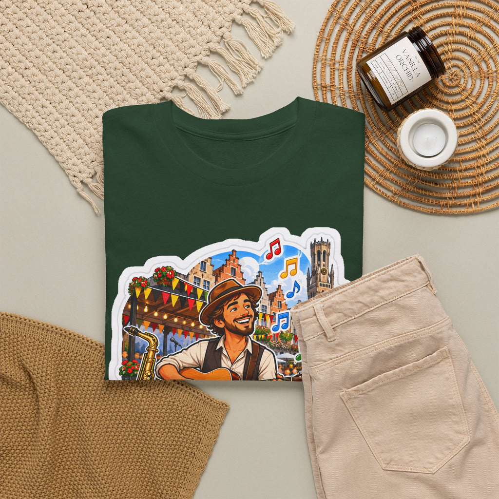 MUZIEK VERBINDT! Unisex T-shirt | De Muzikant | VlaamseKracht®