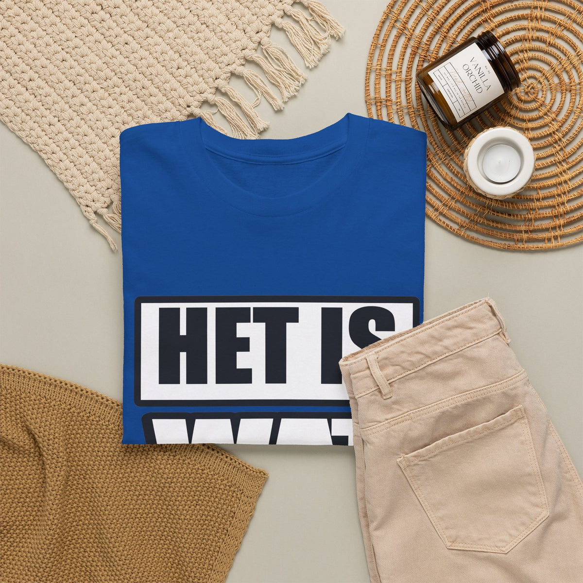Het is wat het is Unisex T-shirt | Vlaamse Humor | VlaamseKracht®