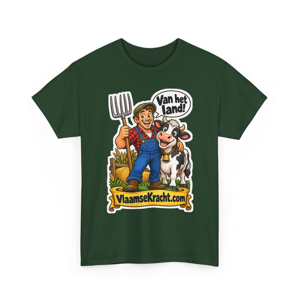VAN HET LAND! Unisex T-shirt | De Landbouwer | VlaamseKracht®