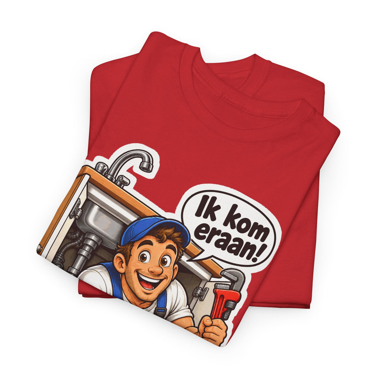 IK KOM ERAAN! Unisex T-shirt | De Loodgieter | VlaamseKracht®