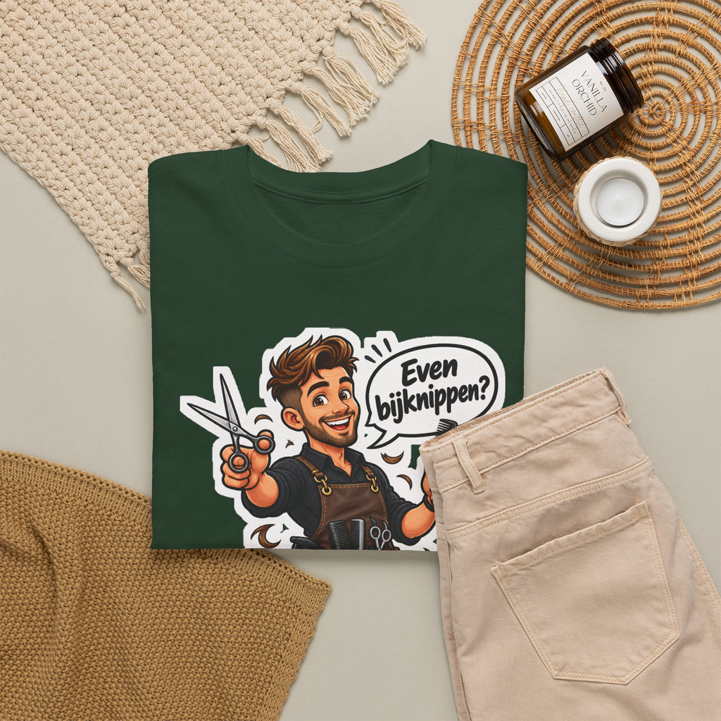 EVEN BIJKNIPPEN? Unisex T-shirt | De Kapper | VlaamseKracht®