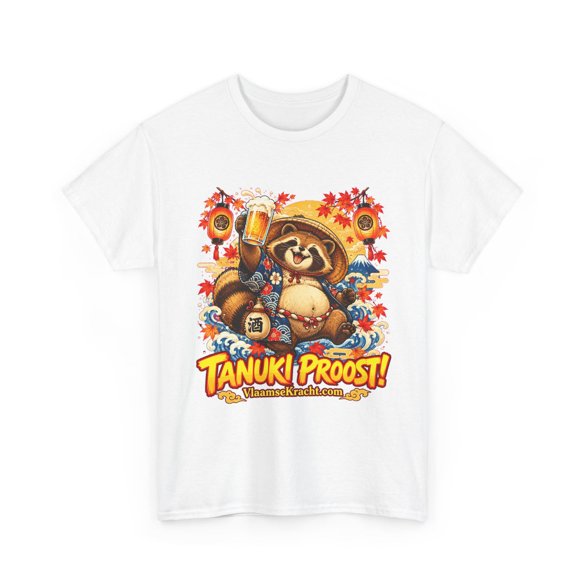 TANUKI PROOST! Unisex T-shirt | Japans | VlaamseKracht®
