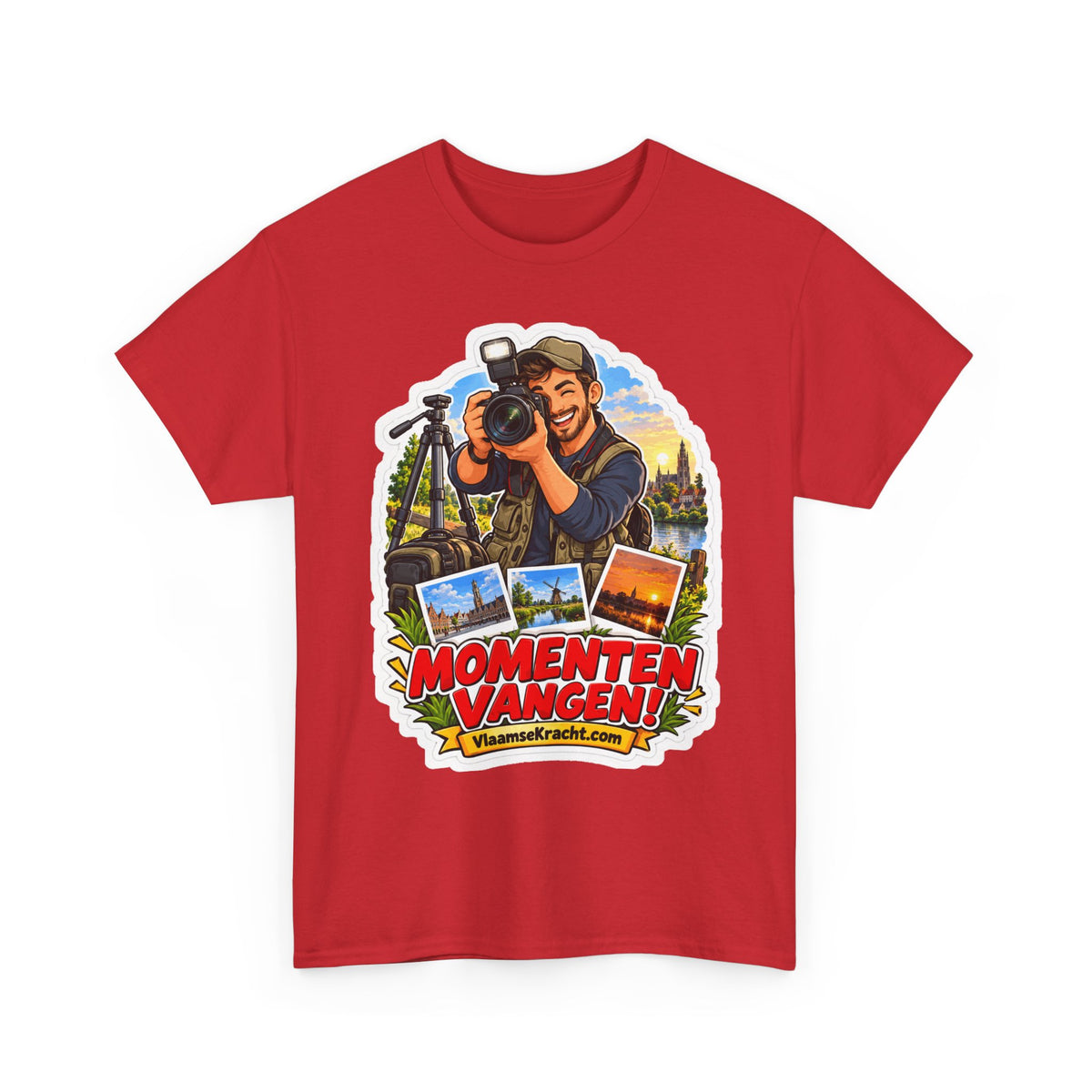 MOMENTEN VANGEN! Unisex T-shirt | De Fotograaf | VlaamseKracht®