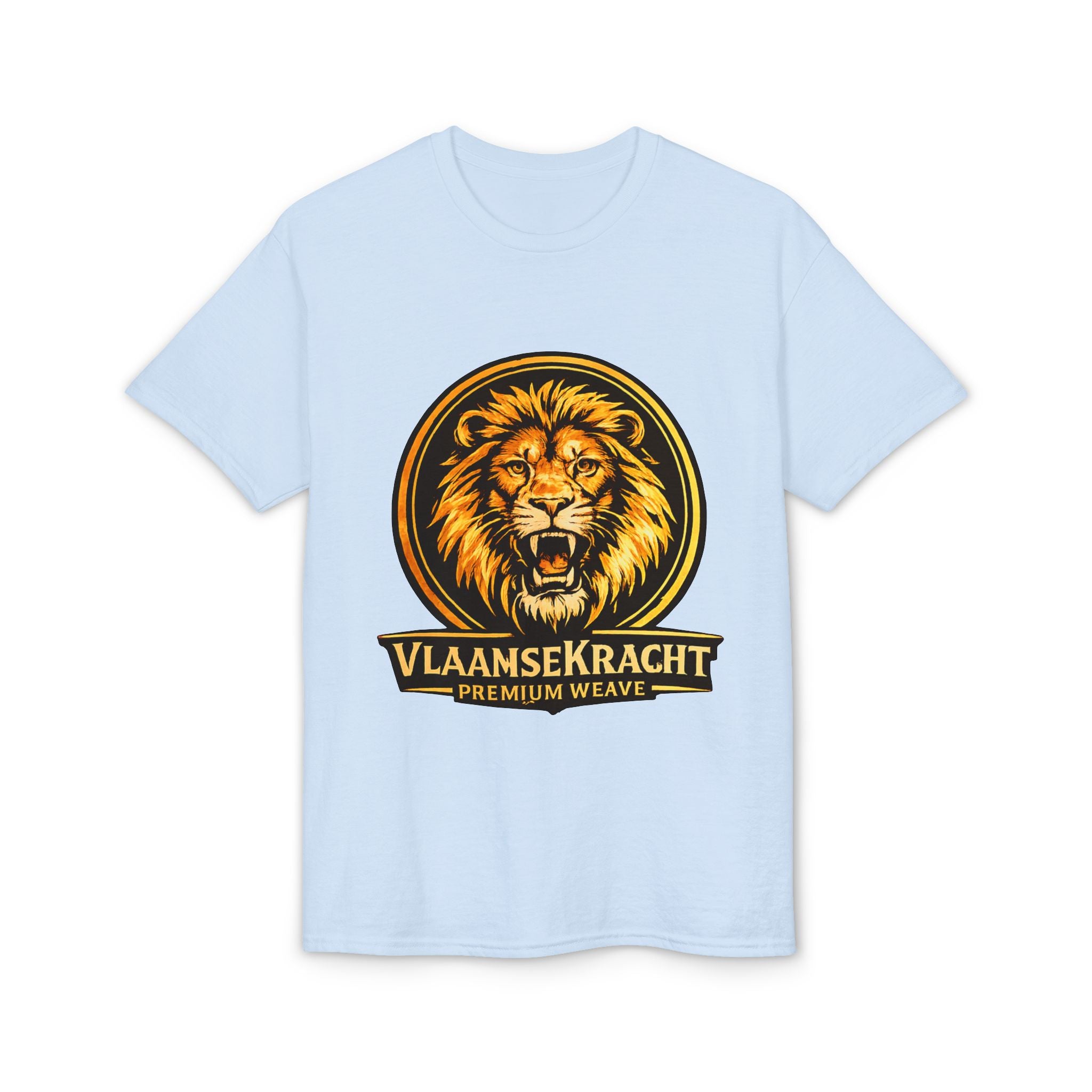 VlaamseKracht Roaring Lion Graphic T-Shirt — Premium Belgian Pride Tee