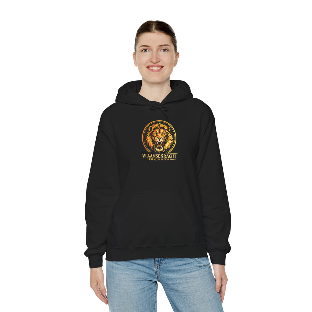 Lion Crest Hoodie - Vlaankerkracht Vintage Lion Emblem Sweatshirt
