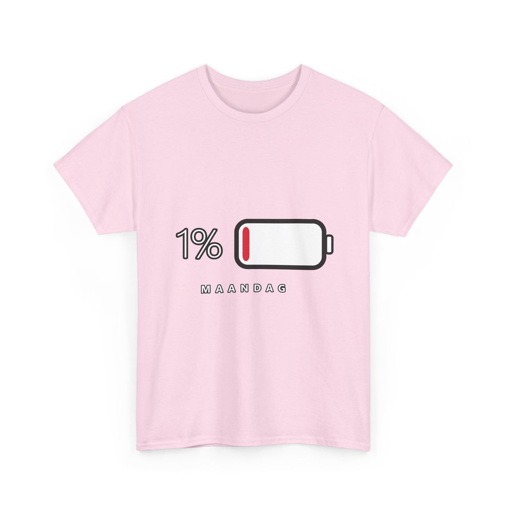 1% Maandag Unisex T-shirt | Vlaamse Humor | VlaamseKracht®