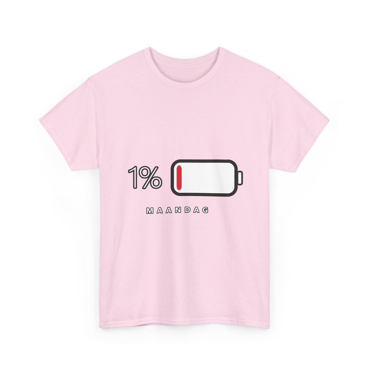 1% Maandag Unisex T-shirt | Vlaamse Humor | VlaamseKracht®