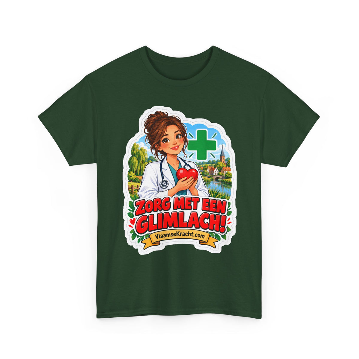 ZORG MET EEN GLIMLACH! Unisex T-shirt | De Dokter | VlaamseKracht®
