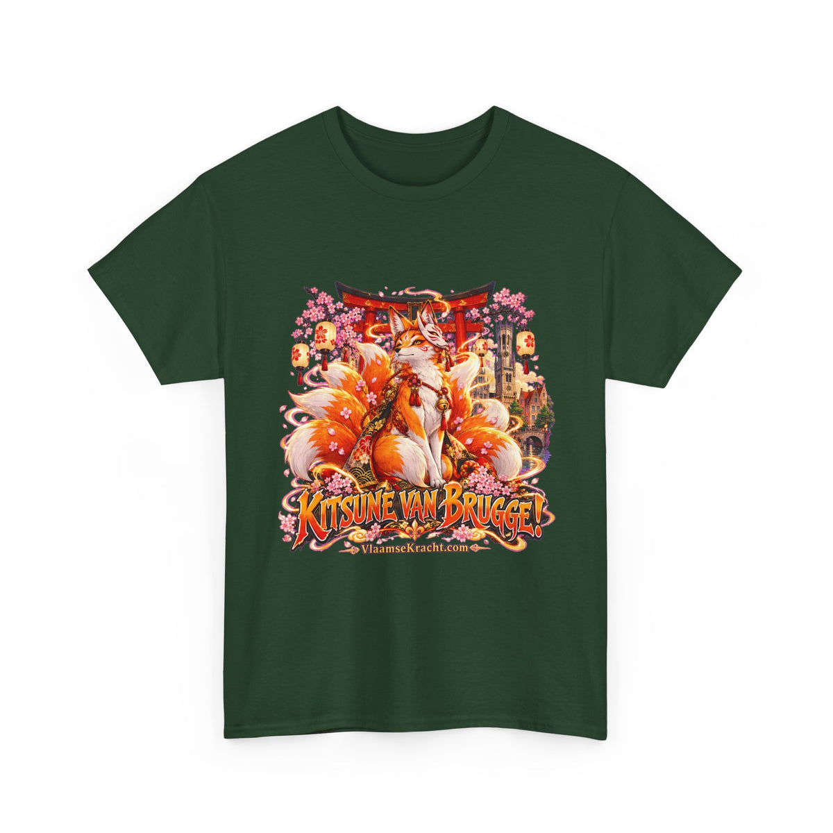 KITSUNE VAN BRUGGE! Unisex T-shirt | Anime | VlaamseKracht®