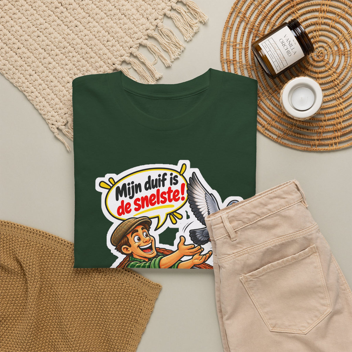MIJN DUIF IS DE SNELSTE! Unisex T-shirt | Duivenmelker | VlaamseKracht®
