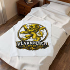 Premium Vlaamse Leeuw Velveteen Plush Blanket | VlaamseKracht®