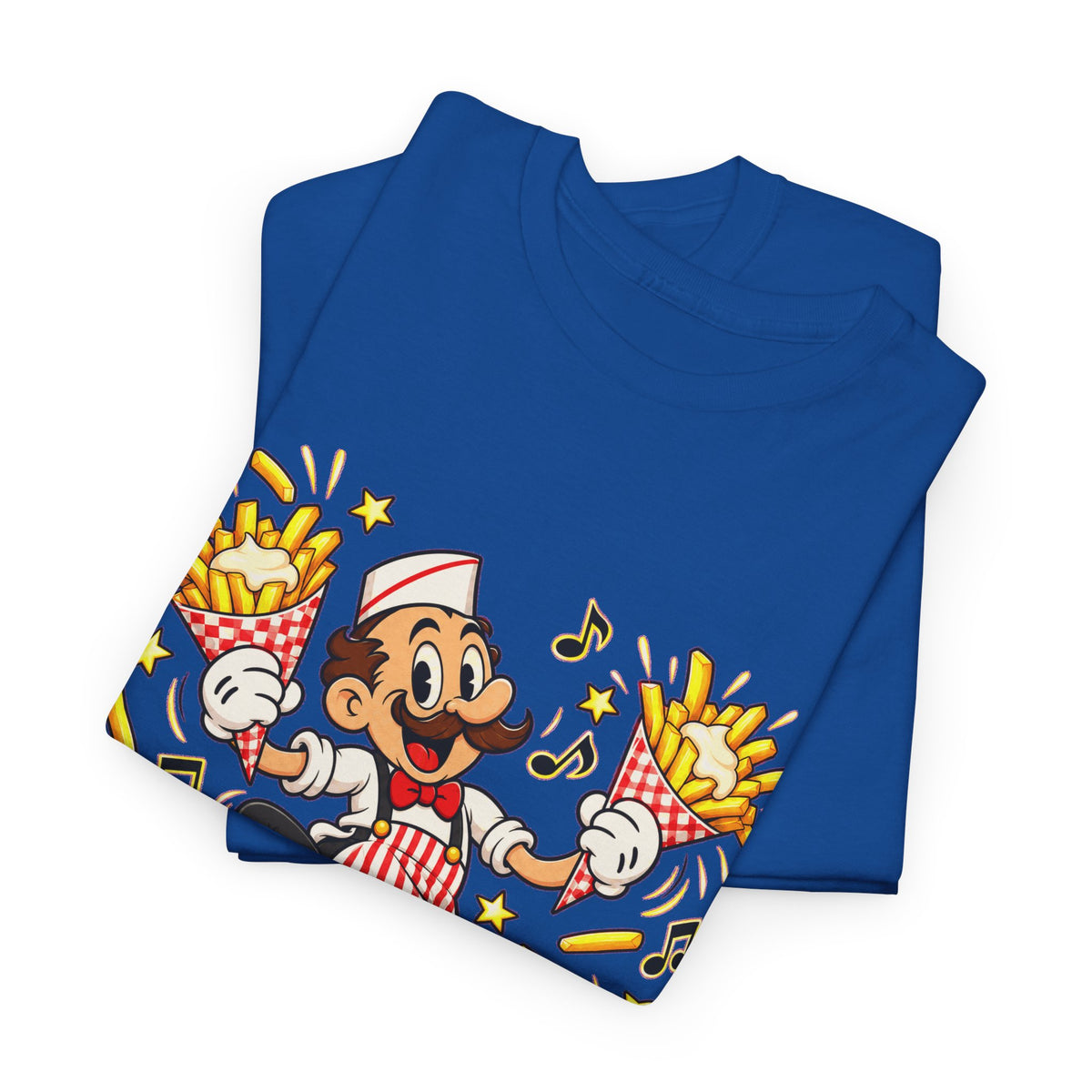 FRIET FIESTA! Unisex T-shirt | Retro Cartoon | VlaamseKracht®
