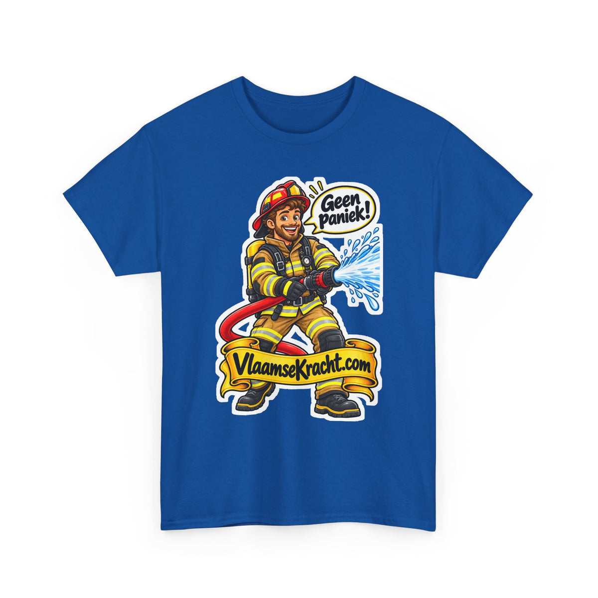 GEEN PANIEK! Unisex T-shirt | De Brandweerman | VlaamseKracht®