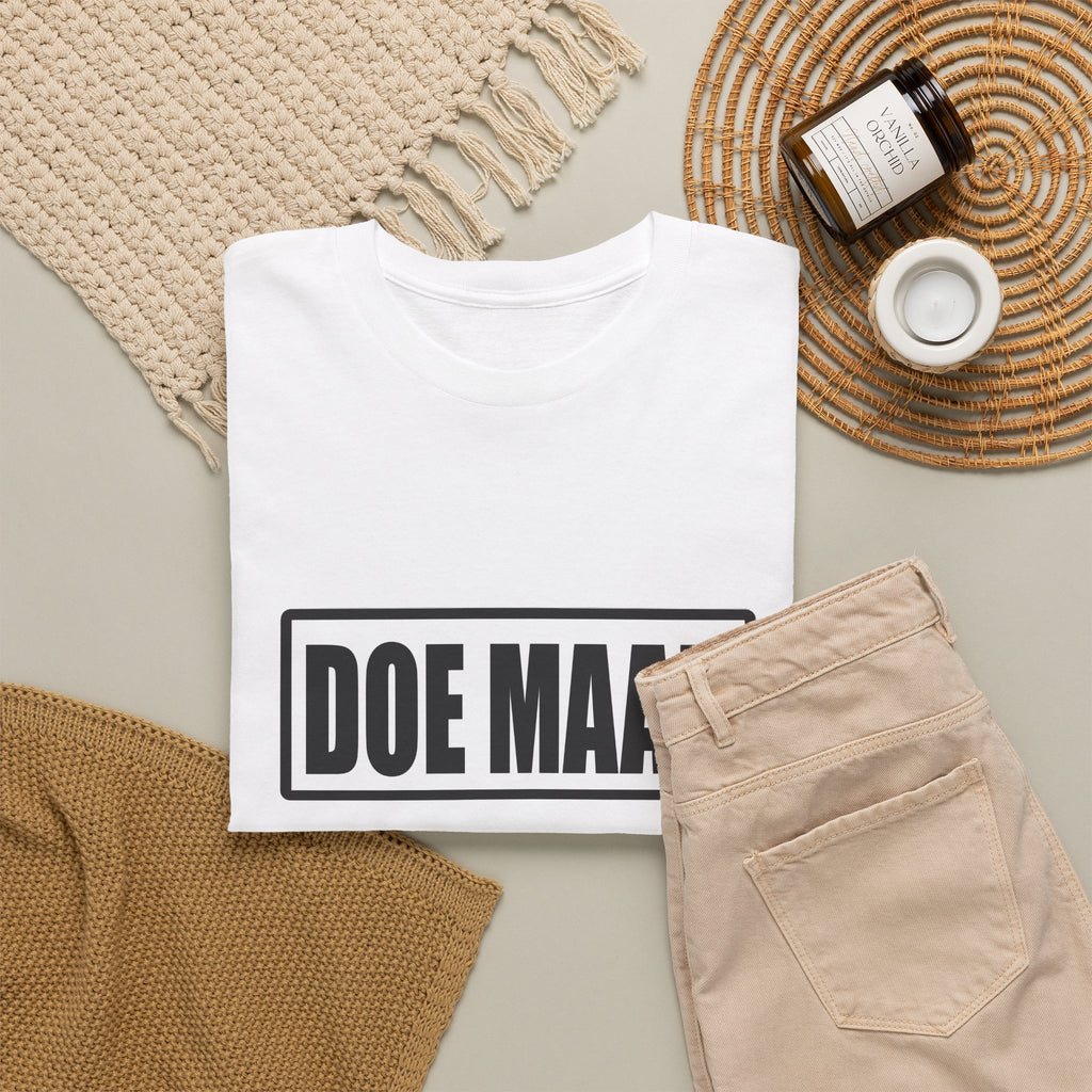 Doe maar gewoon Unisex T-shirt | Vlaamse Humor | VlaamseKracht®