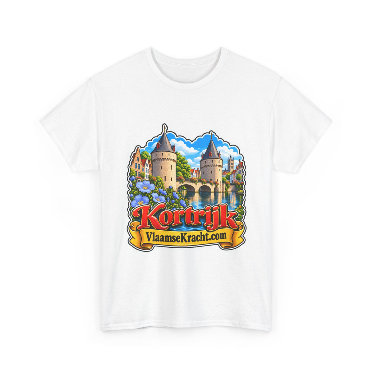 KORTRIJK Unisex T-shirt | Vlaamse Stad | VlaamseKracht®