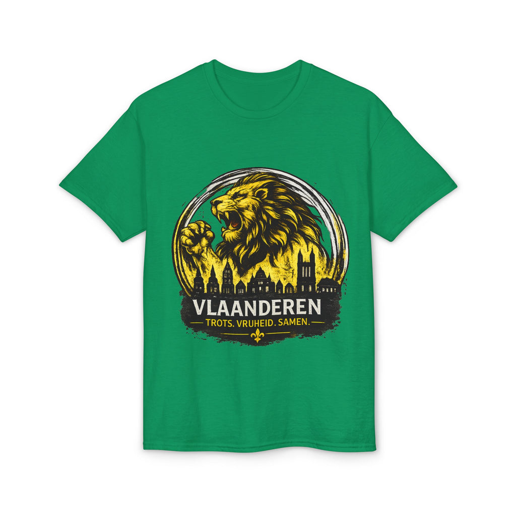 Premium Vlaamse Leeuw Vlaanderen Color Edition T-Shirt | In Hart en Daad | Unisex  | VlaamseKracht®