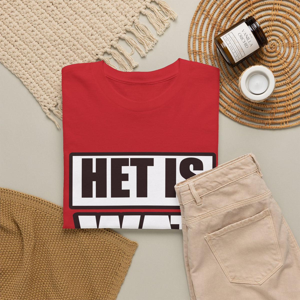 Het is wat het is Unisex T-shirt | Vlaamse Humor | VlaamseKracht®