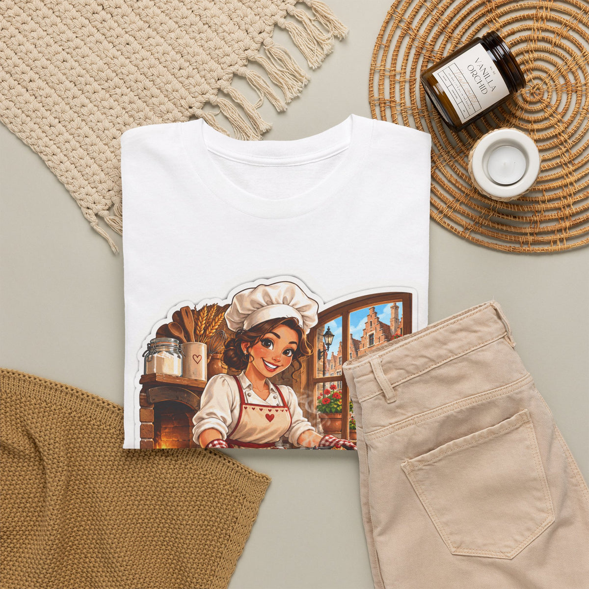 AMBACHT MET LIEFDE! Unisex T-shirt | De Bakster | VlaamseKracht®