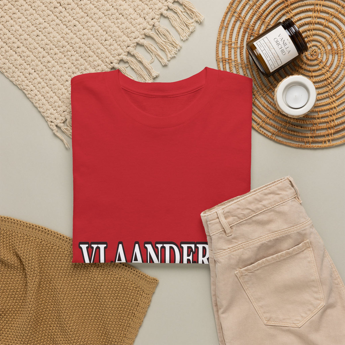 VLAANDEREN Unisex T-shirt | Belgische Driekleur | VlaamseKracht®