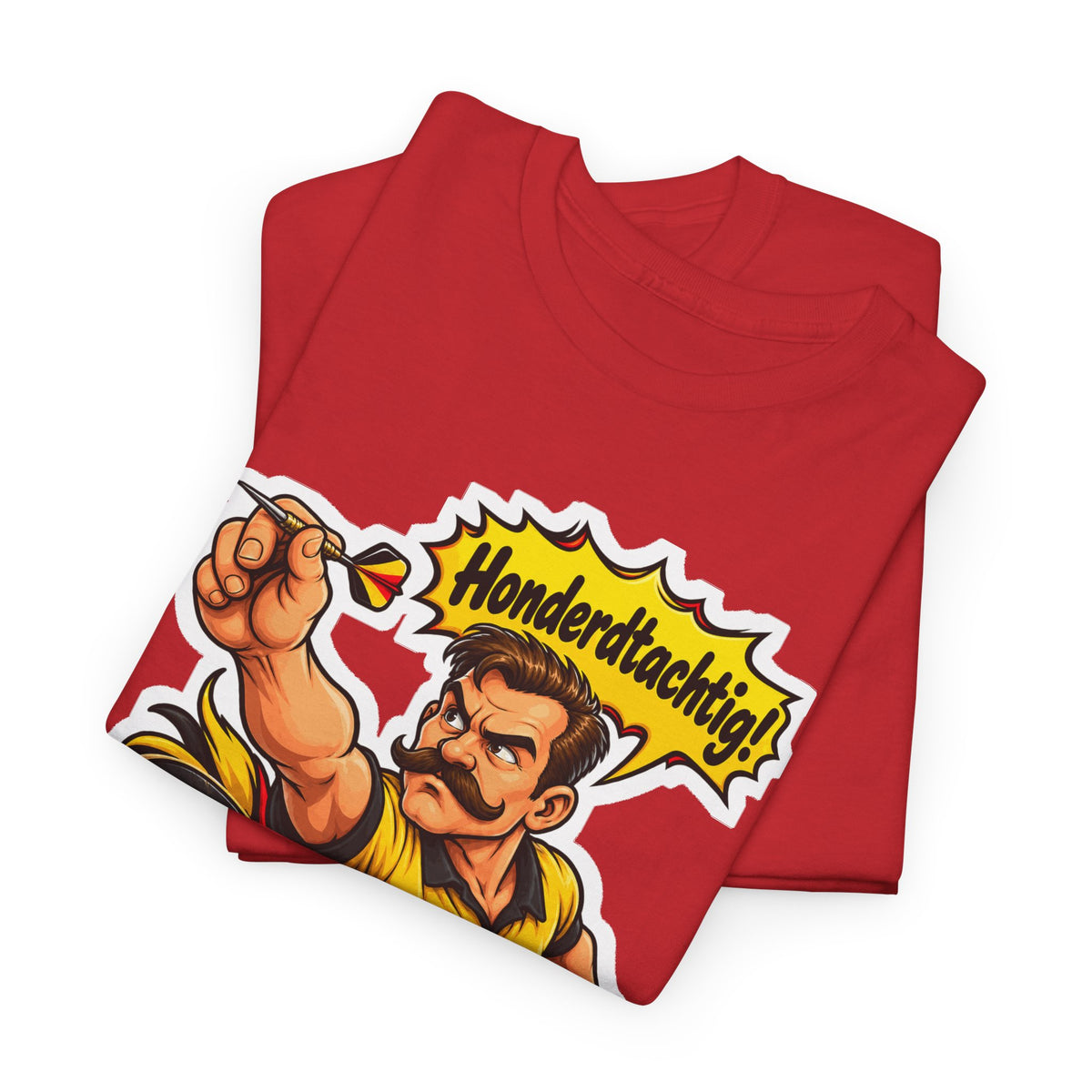 HONDERDTACHTIG! Unisex T-shirt | Darts | VlaamseKracht®