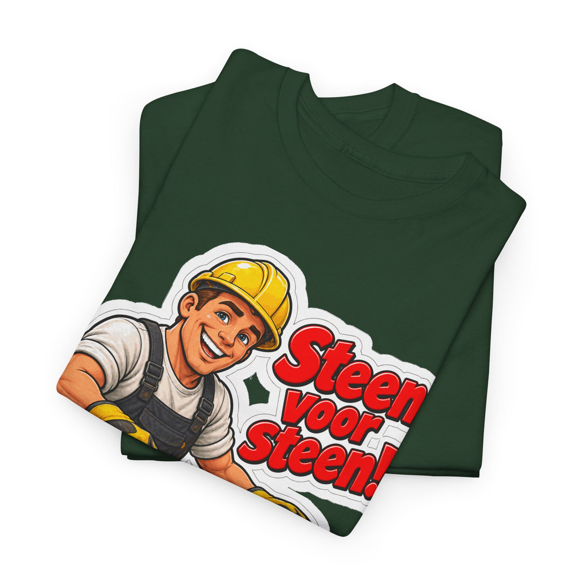 STEEN VOOR STEEN! Unisex T-shirt | De Metselaar | VlaamseKracht®