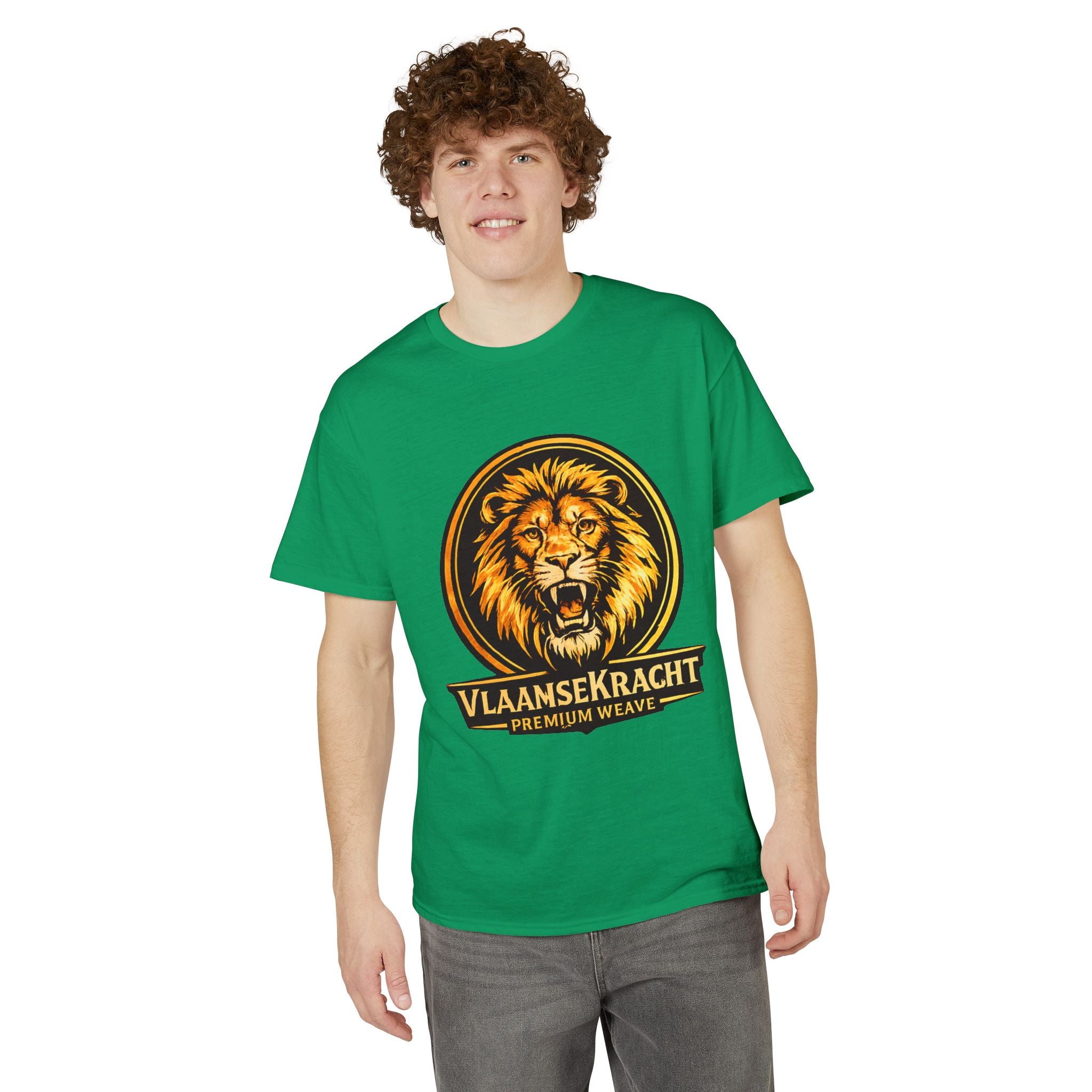 VlaamseKracht Roaring Lion Graphic T-Shirt — Premium Belgian Pride Tee