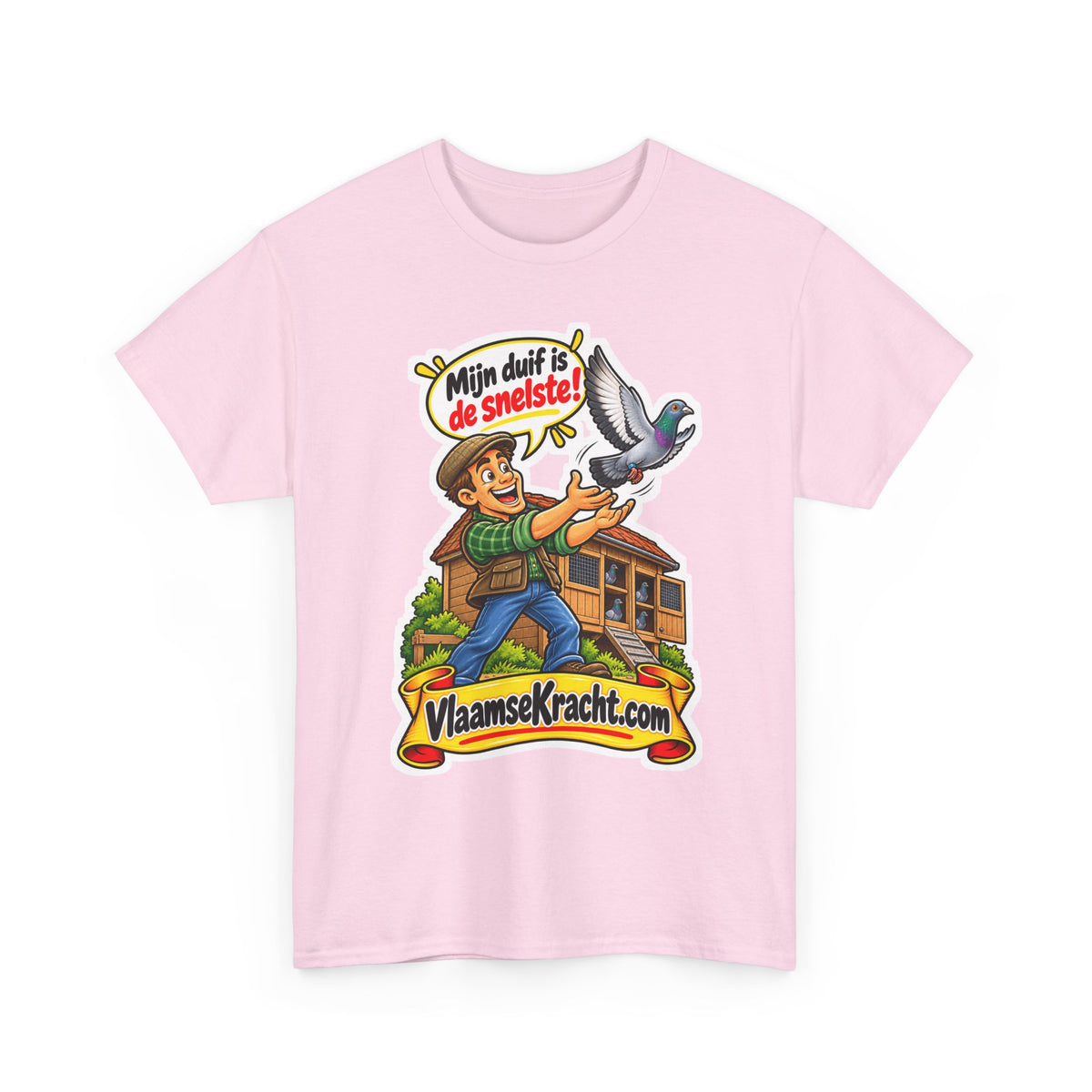 MIJN DUIF IS DE SNELSTE! Unisex T-shirt | Duivenmelker | VlaamseKracht®