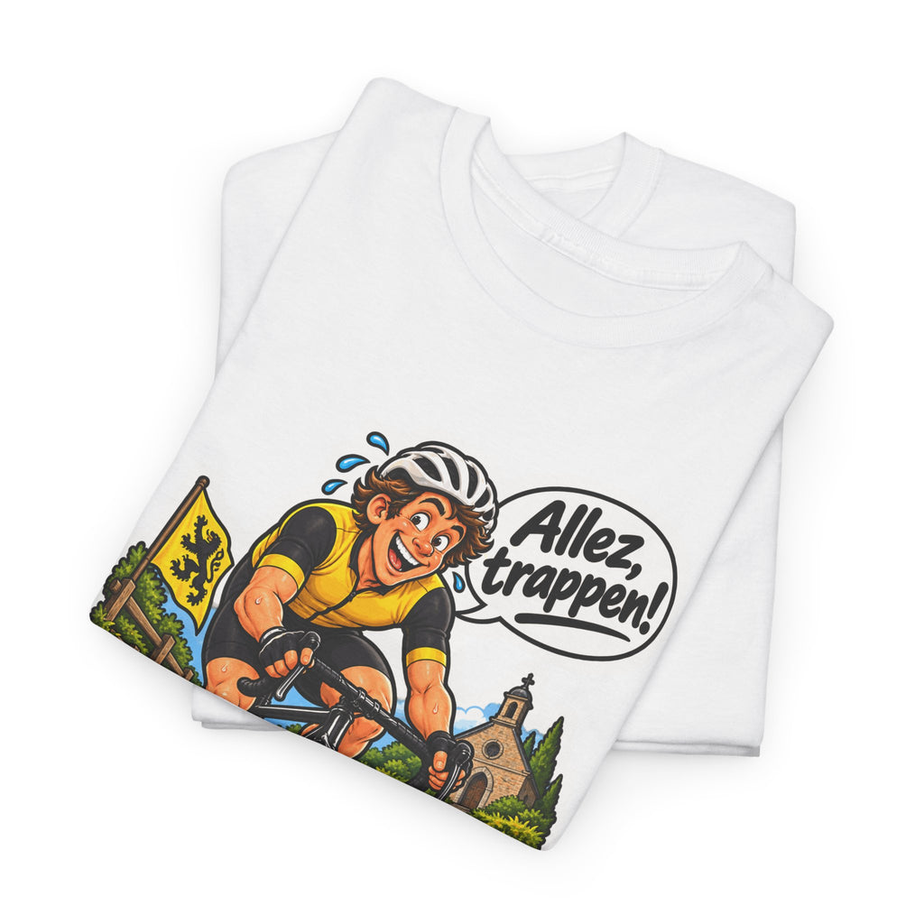 ALLEZ, TRAPPEN! Unisex T-shirt | De Wielrenner | VlaamseKracht®