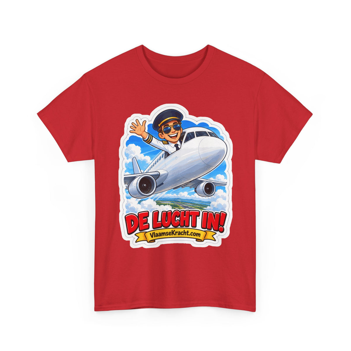 DE LUCHT IN! Unisex T-shirt | De Piloot | VlaamseKracht®