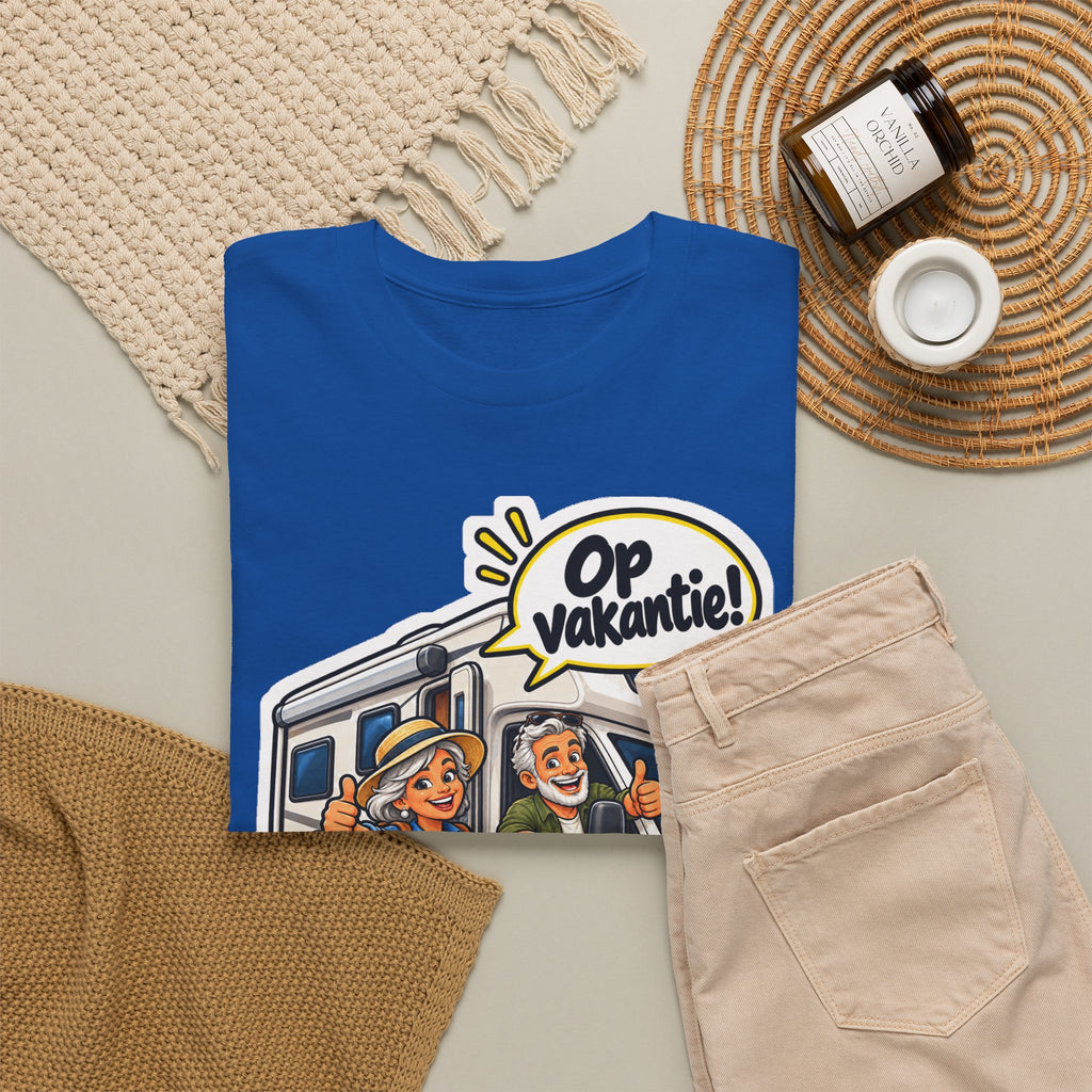 OP VAKANTIE! Unisex T-shirt | De Kampeerders | VlaamseKracht®