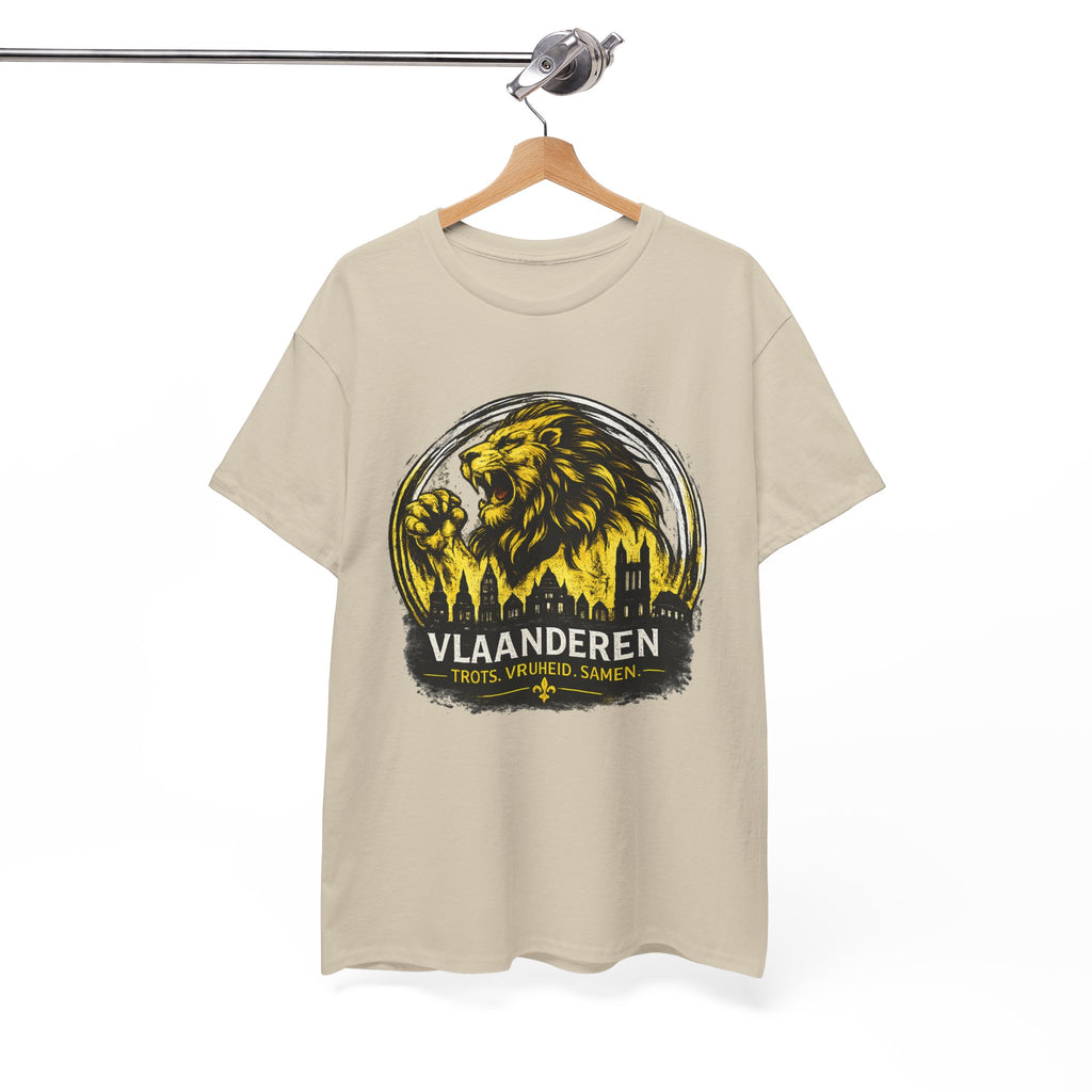 Premium Vlaamse Leeuw Vlaanderen T-Shirt – In Hart en Daad | VlaamseKracht®